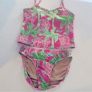 Lilly Pulitzer Tropical Pink and Green Bikini
